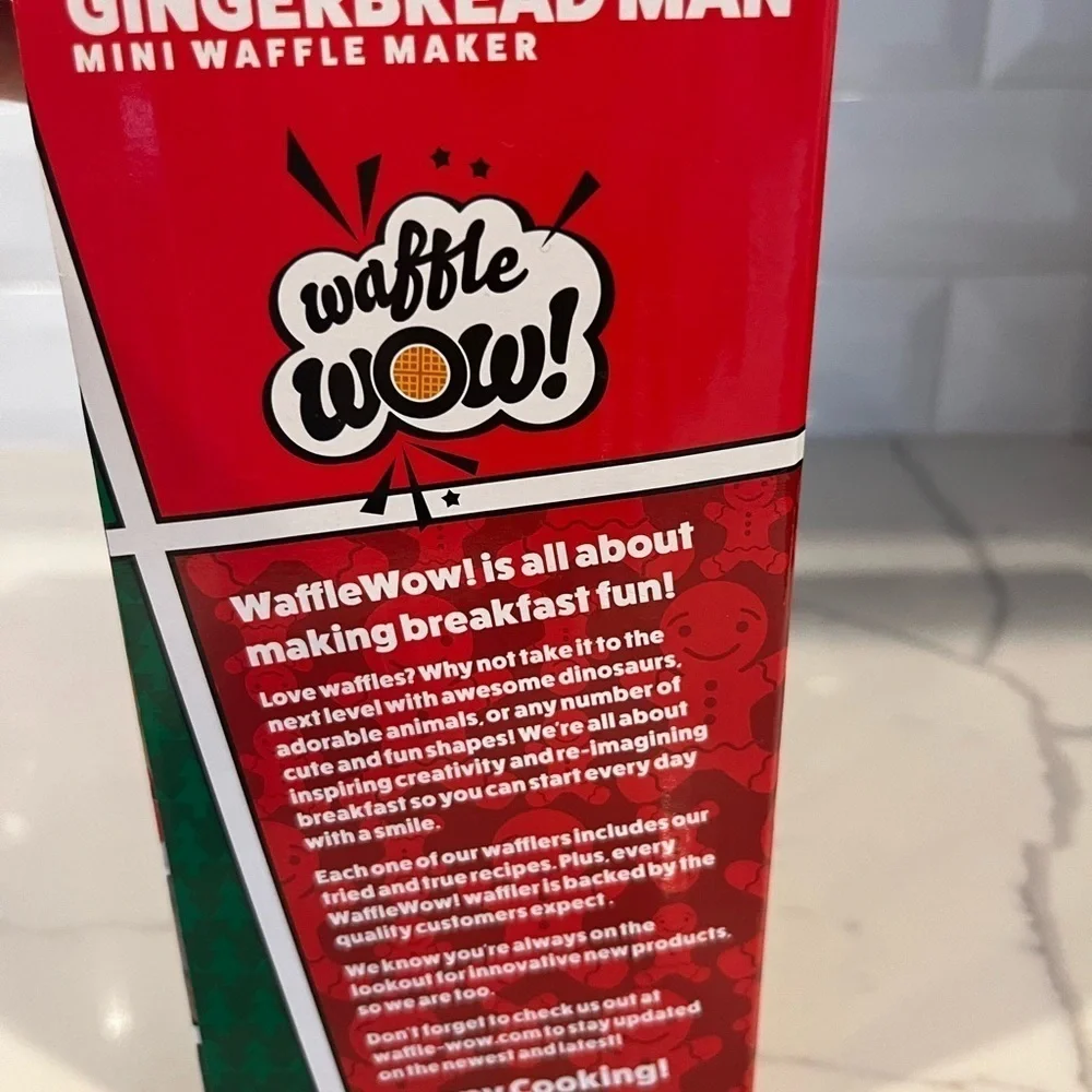 Waffle Wow! Gingerbread Man Mini Waffle Maker